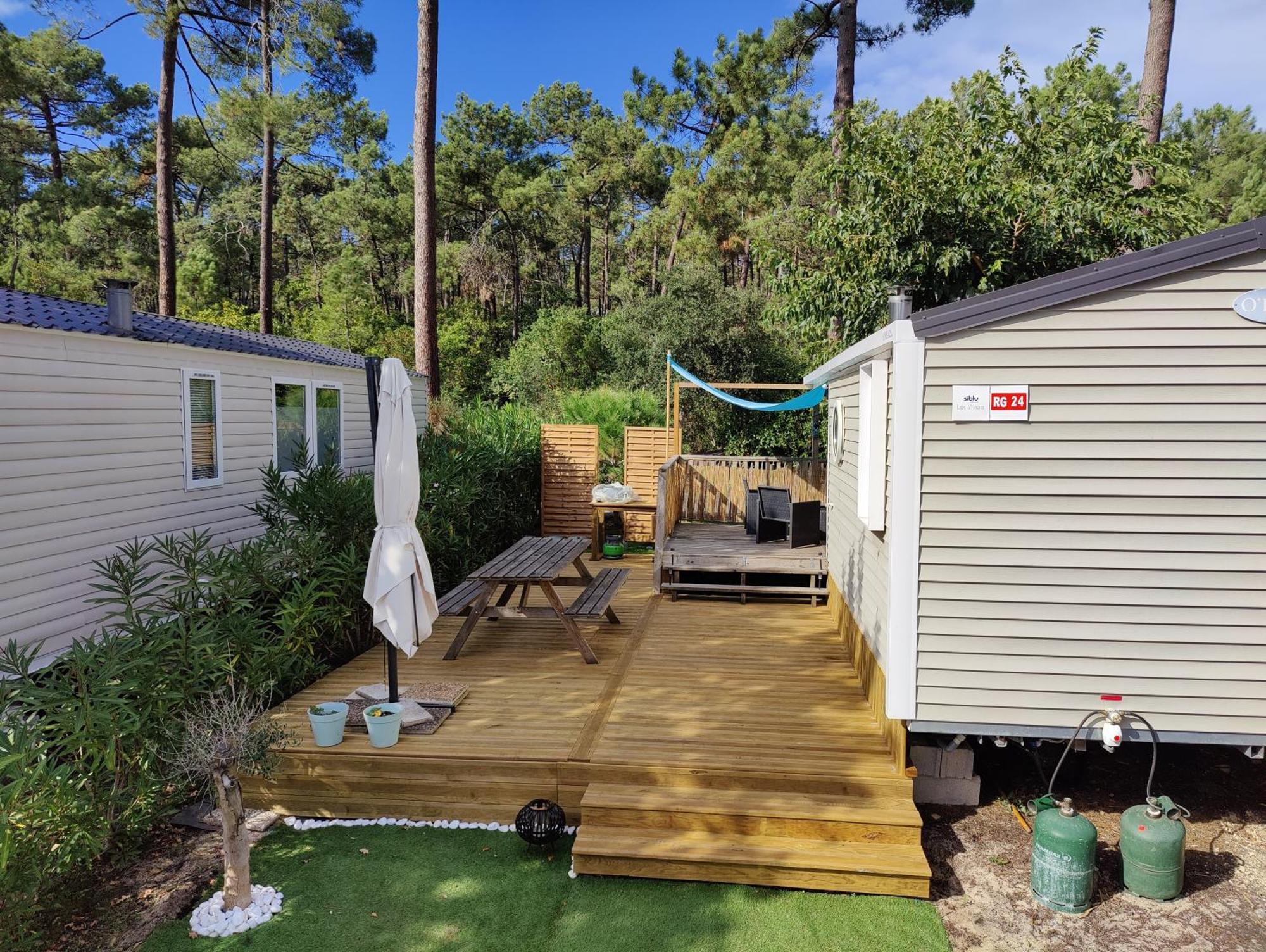 Mobile-Home 6 Personnes Cap Ferret Claouey Exterior foto
